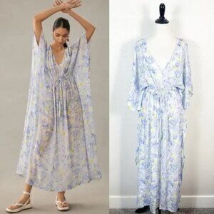 Rujuta Sheth New York NWT by Anthropologie Floral Maxi Kaftan in One Size